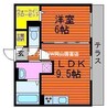 Merveille　A棟 1LDKの間取り