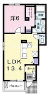 岡山市電東山本線<岡山電気軌道>/東山・おかでんミュージアム駅 徒歩77分 1階 築8年 1LDKの間取り