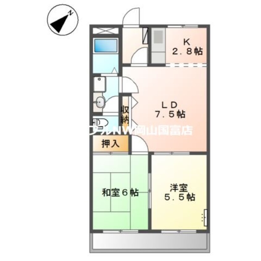 間取図 アーマスイズミⅡ