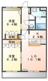 Gran・Vesta 2LDKの間取り