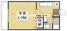 津山線/法界院駅 徒歩9分 1階 築32年 1Kの間取り