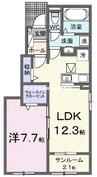 赤穂線（岡山県内）/邑久駅 徒歩15分 1階 1年未満 1LDKの間取り