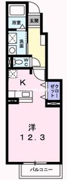 岡山市電東山本線<岡山電気軌道>/東山・おかでんミュージアム駅 徒歩39分 1階 築21年 1Kの間取り