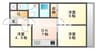 セントエルモ門田文化町 3DKの間取り