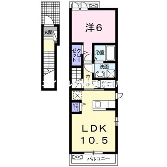 間取図 山陽本線（中国）/高島駅 徒歩5分 2階 築13年