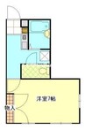 赤穂線（岡山県内）/大多羅駅 徒歩7分 1階 築29年 1Kの間取り