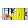 赤穂線（岡山県内）/大多羅駅 徒歩7分 1階 築29年 1Kの間取り