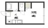 津山線/法界院駅 徒歩3分 1階 築33年 1Rの間取り