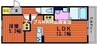 プレセアハイム 1LDKの間取り