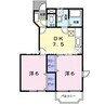 山陽本線（中国）/東岡山駅 徒歩20分 1階 築27年 2DKの間取り