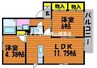山陽本線（中国）/東岡山駅 徒歩11分 2階 築28年 2LDKの間取り