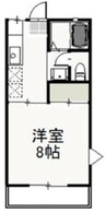津山線/法界院駅 徒歩7分 1階 築30年 1Kの間取り