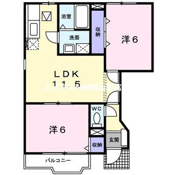 間取図 ヴィラ　フォーレスト　Ｂ