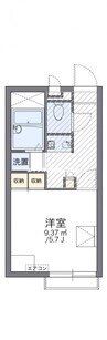 津山線/法界院駅 徒歩16分 2階 築16年 1Kの間取り