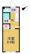 さかいマンション 1Kの間取り