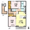 岡山市電東山本線<岡山電気軌道>/東山・おかでんミュージアム駅 徒歩11分 2階 1年未満 2LDKの間取り
