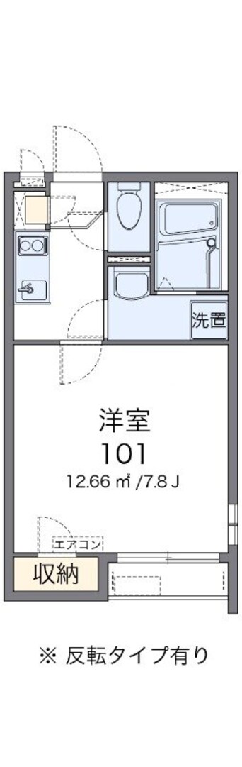 間取図 レオパレス時明