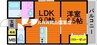 Frankfurt東川原 1LDKの間取り
