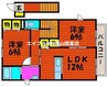 シャルマンⅡ 2LDKの間取り