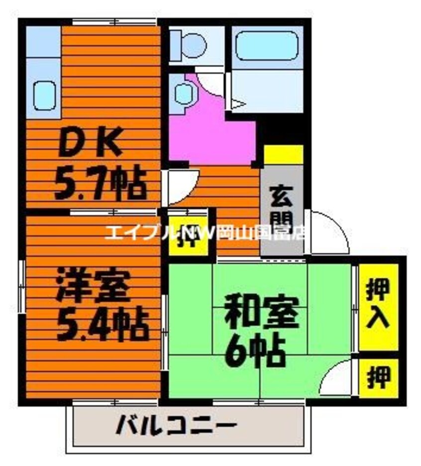 間取図 マルシンアパートＣ