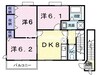 赤穂線（岡山県内）/伊里駅 徒歩2分 2階 築23年 3DKの間取り