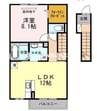 シュロスＭ 1LDKの間取り