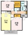 岡山市電東山本線<岡山電気軌道>/東山・おかでんミュージアム駅 徒歩44分 1階 築22年 2DKの間取り