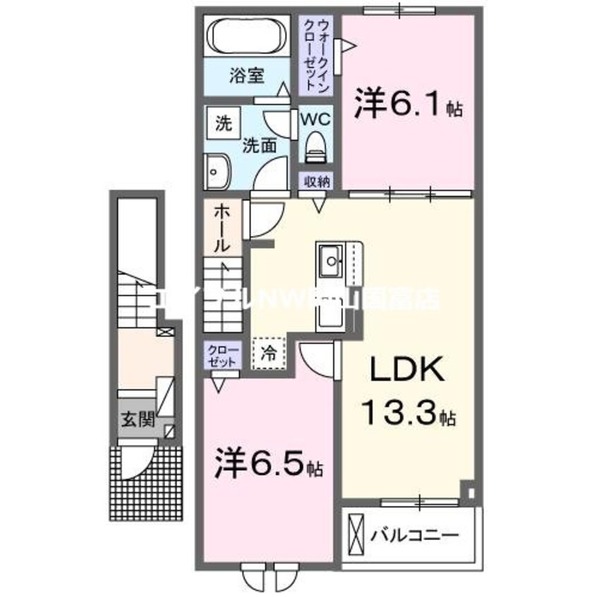 間取図 クレールヴィラ