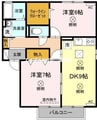 コンフォート　Ａ棟 2LDKの間取り
