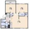 シャルマン竜之口　Ａ 2LDKの間取り