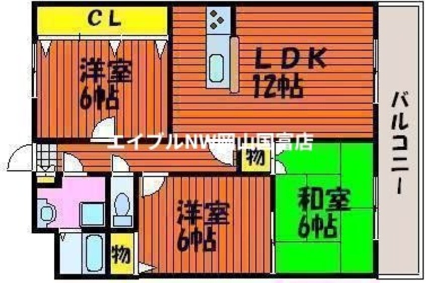 間取図 はなはうす門田本町