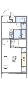 レオパレスＣＡＴ’Ｓ 1Kの間取り