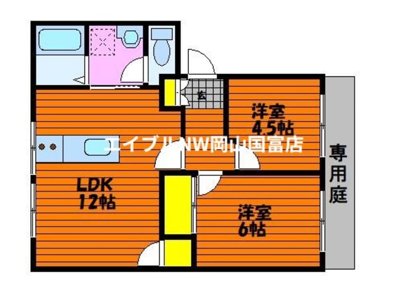 間取図 山陽本線（中国）/高島駅 徒歩16分 1階 築35年