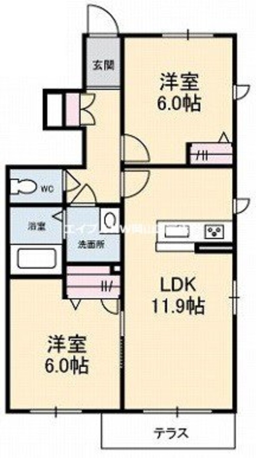 間取図 エストテラス