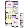 山陽本線（中国）/瀬戸駅 徒歩17分 2階 築15年 2LDKの間取り