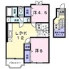 赤穂線（岡山県内）/長船駅 徒歩8分 2階 築26年 2LDKの間取り