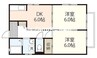 山陽本線（中国）/東岡山駅 徒歩10分 1階 築28年 2DKの間取り