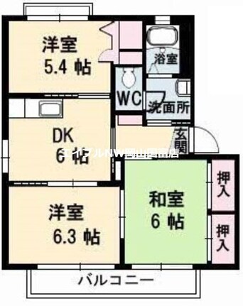 間取図 シャーメゾン大森