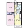 赤穂線（岡山県内）/寒河駅 徒歩3分 2階 築25年 2DKの間取り