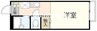 プロムナード旭川 1Kの間取り