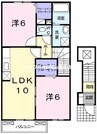 赤穂線（岡山県内）/伊部駅 徒歩10分 2階 築16年 2LDKの間取り
