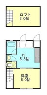 メゾンラフレーズⅠ号棟 2Kの間取り