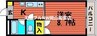 アミティー山崎 1Kの間取り