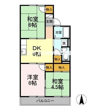 間取図 コーポラス雄町