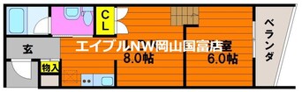 間取図 クレル瀬戸S棟