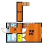 山陽本線（中国）/東岡山駅 徒歩16分 2階 築26年 1Kの間取り