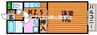 カーサシエテ 1Kの間取り