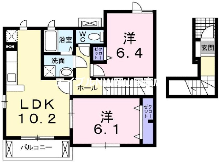 間取図 メゾン・ド・ソレイユＣ