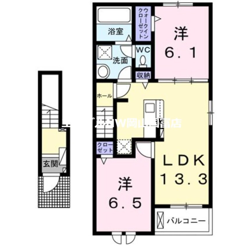 間取図 ノーブル　メゾン　旭ヶ丘