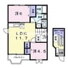 赤穂線（岡山県内）/西大寺駅 徒歩34分 2階 築28年 2LDKの間取り
